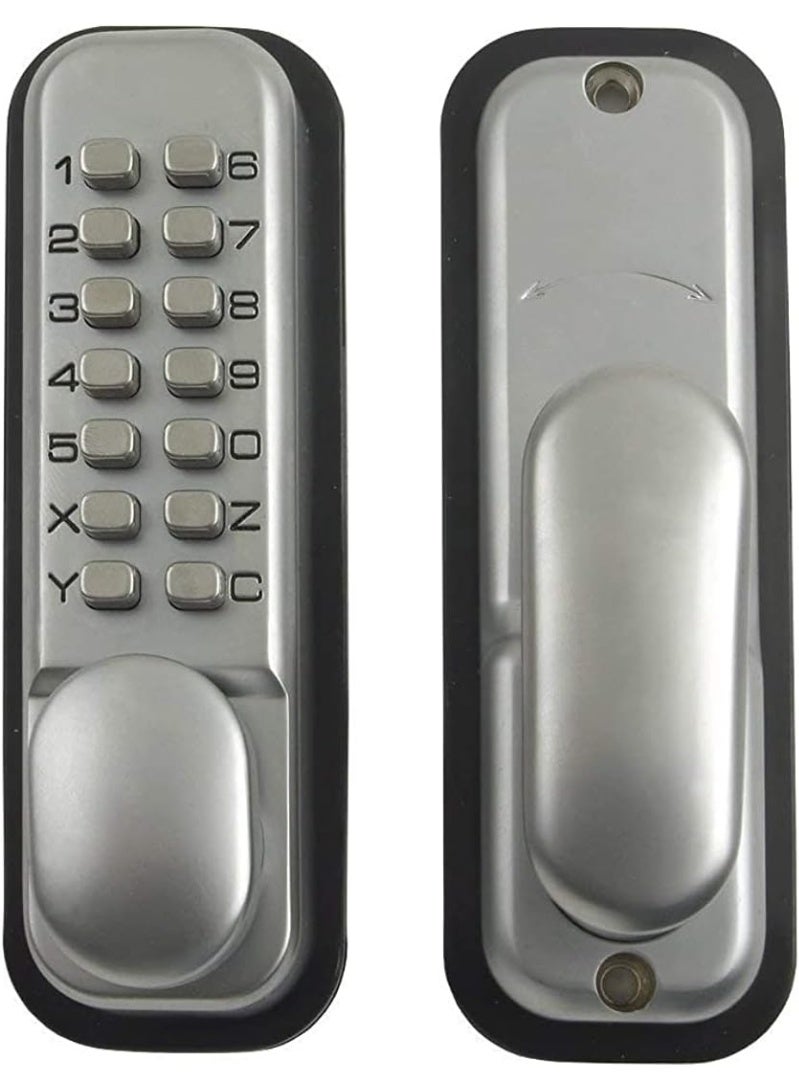 Yale Digital Push Button Door Lock – Mechanical Keypad – Chrome Finish (Battery-Free)